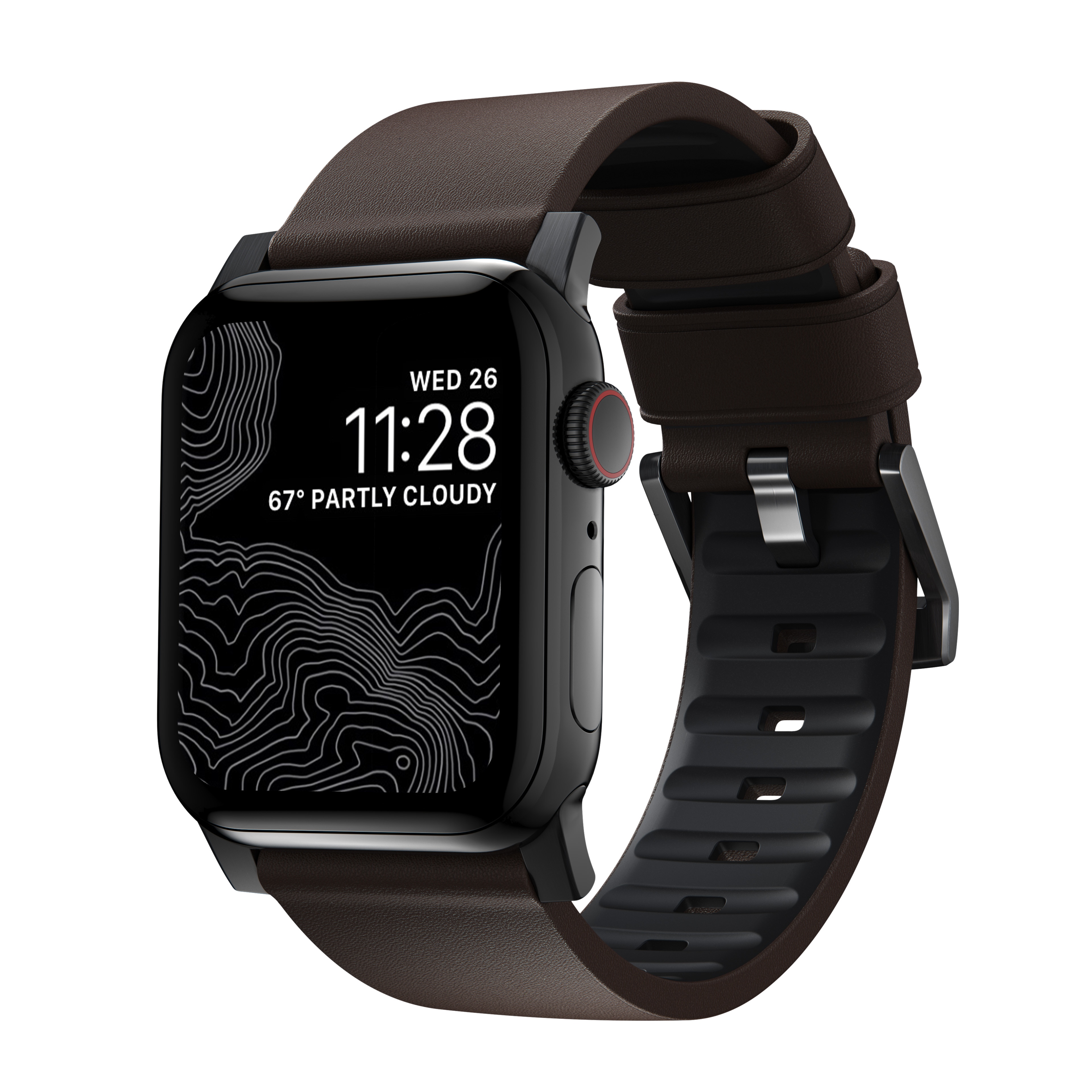 Active Band Pro Apple Watch 42/44/45/49 mm Classic Brown (Black Hardware)