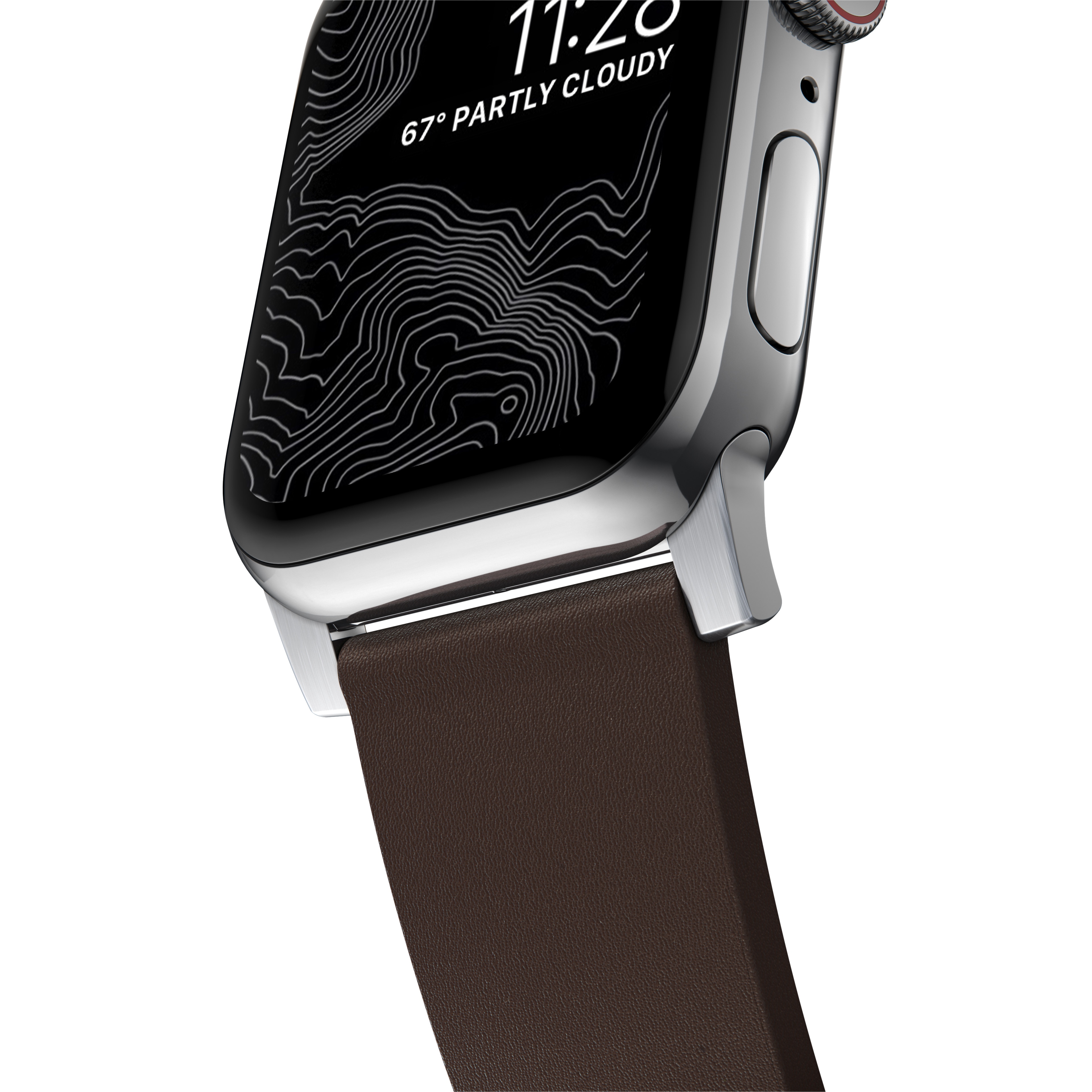 Active Band Pro Apple Watch Ultra 2 49mm Classic Brown (Silver Hardware)