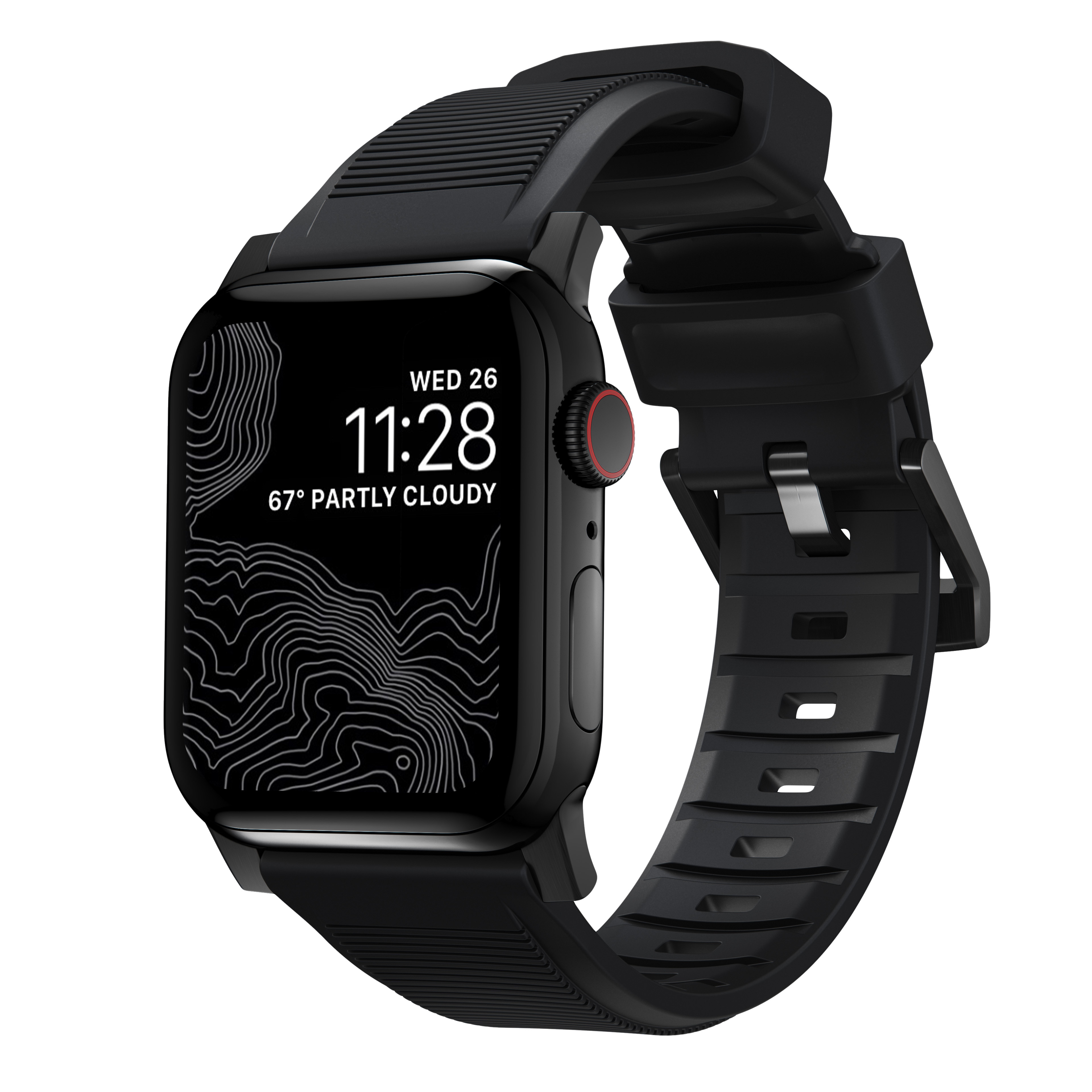 Apple Watch Ultra 2 49mm Rugged Band Black (Black Hardware)