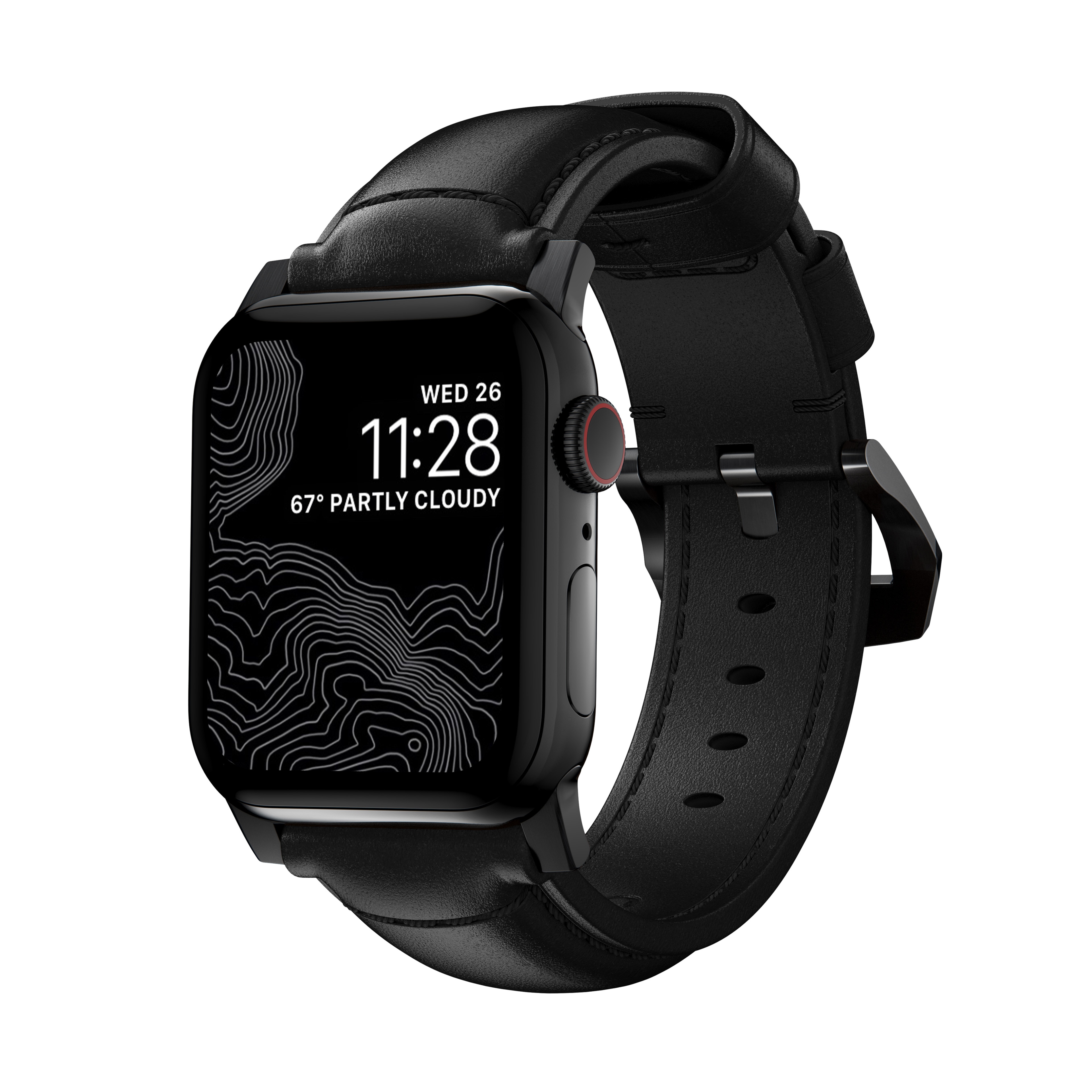 Traditional Band Apple Watch 38mm Black (Black Hardware)