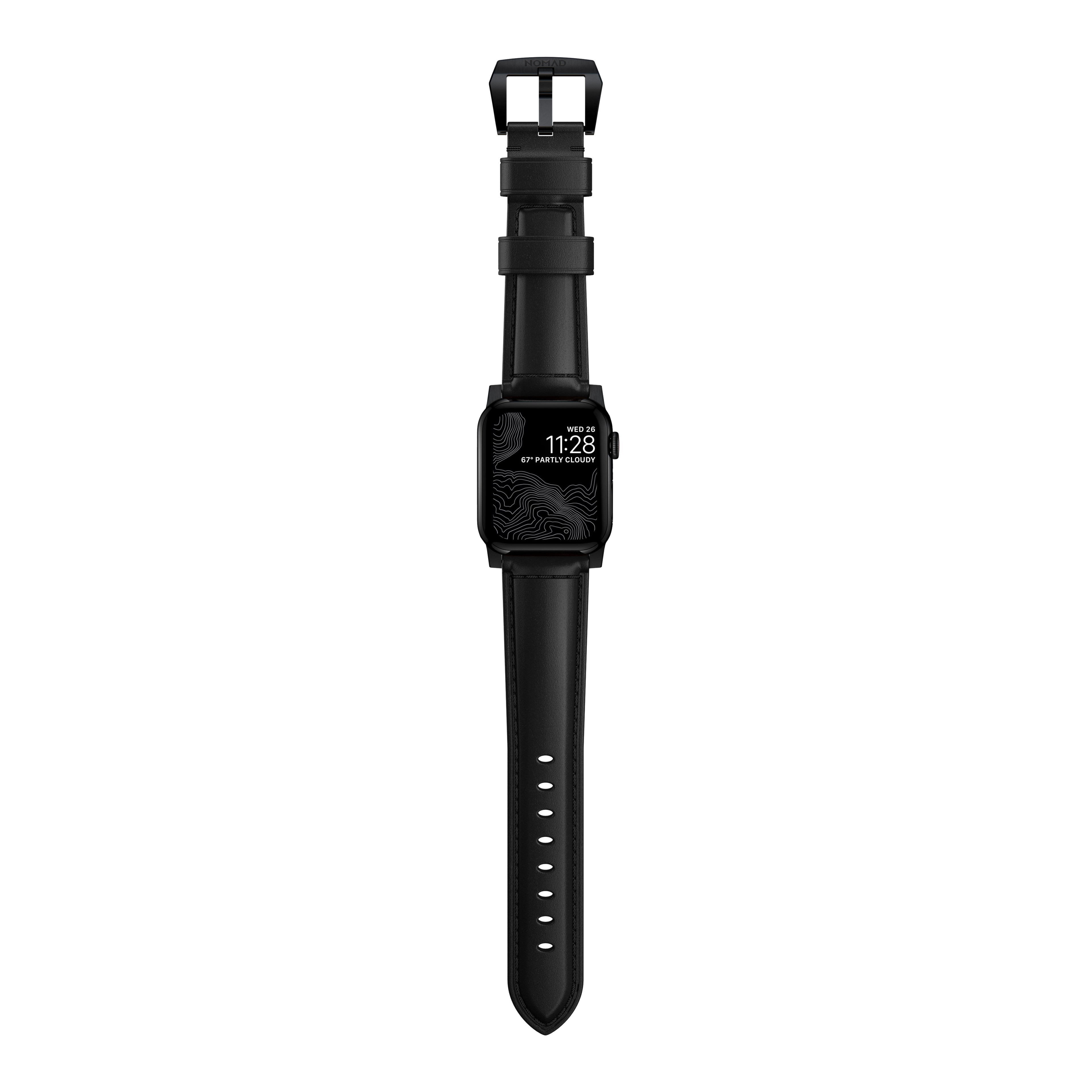 Traditional Band Apple Watch 38mm Black (Black Hardware)