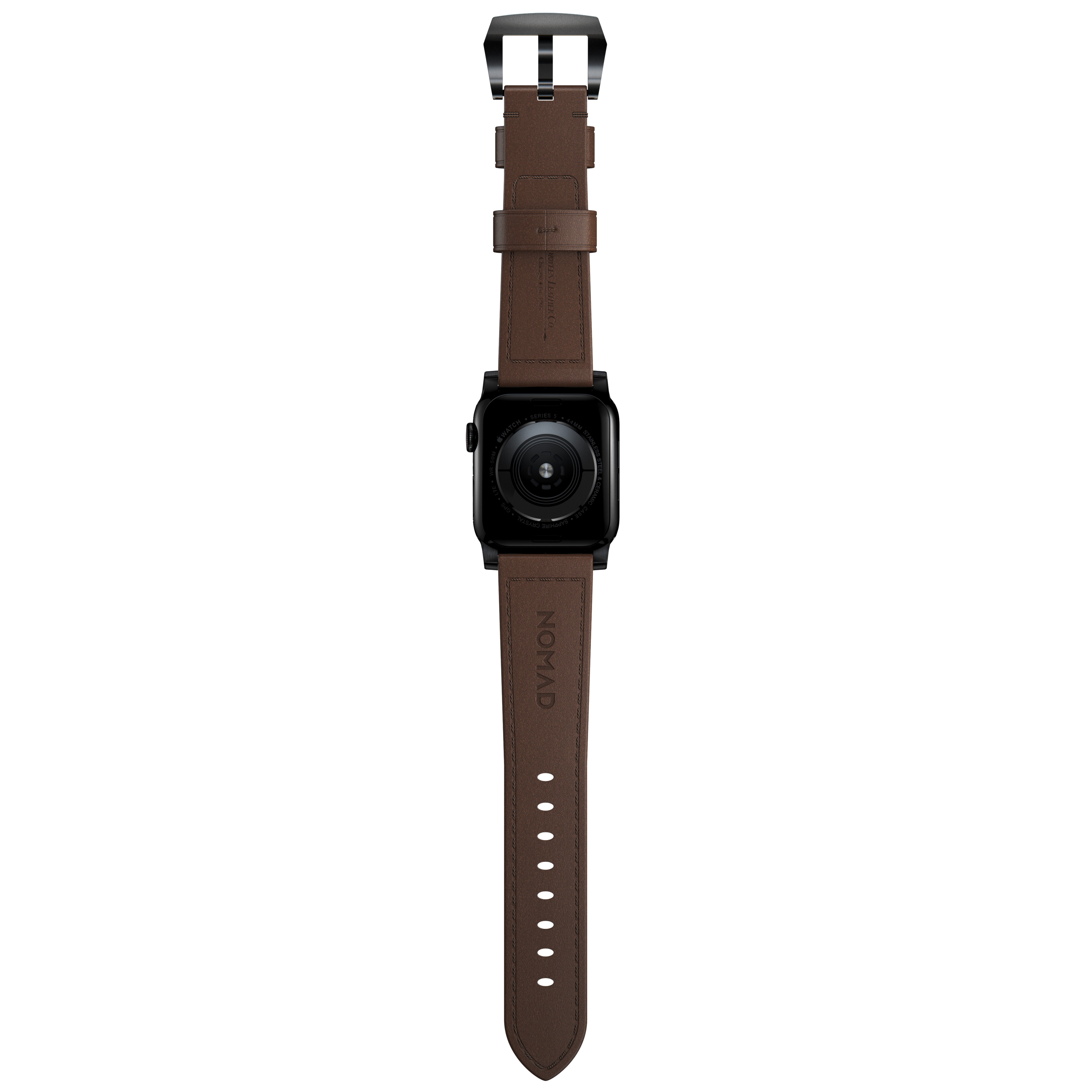 Traditional Band Apple Watch Ultra 49mm Rustic Brown (Black Hardware)