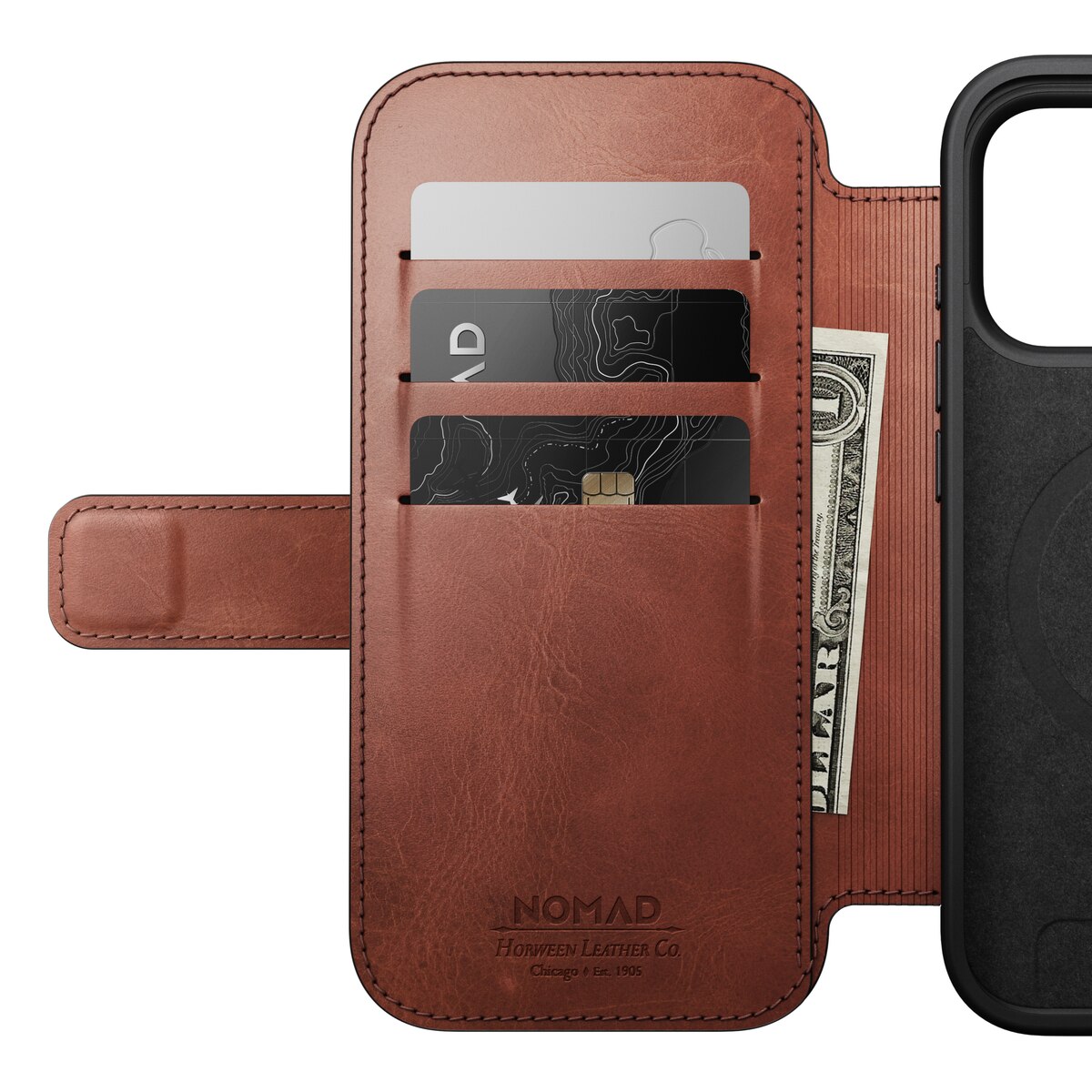 iPhone 17 Pro Modern Horween Leather Folio MagSafe Olde Dublin