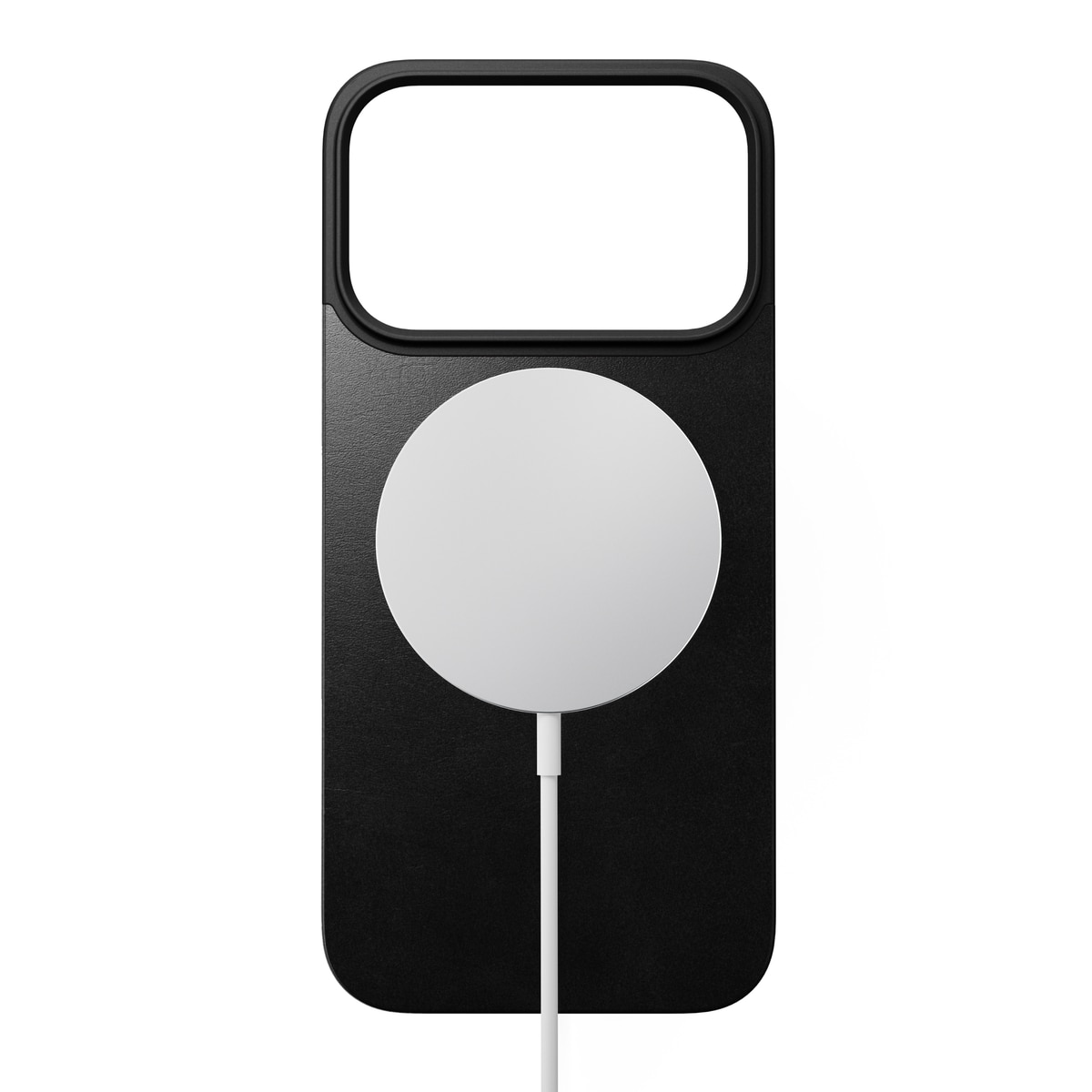 iPhone 17 Pro Magnetic Leather Back Black