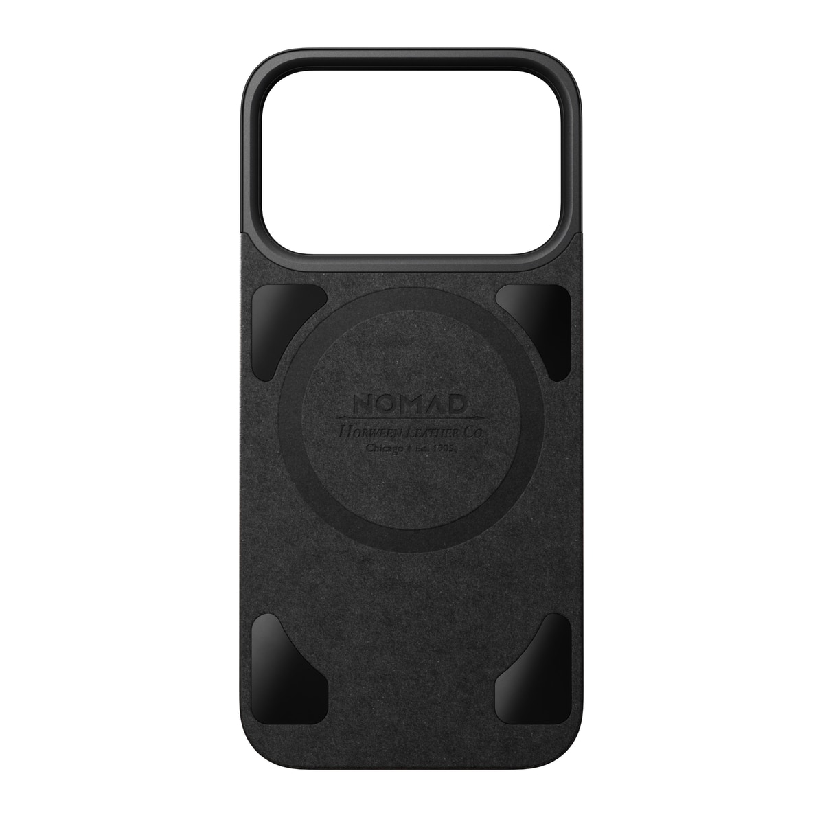 iPhone 17 Pro Magnetic Leather Back Black