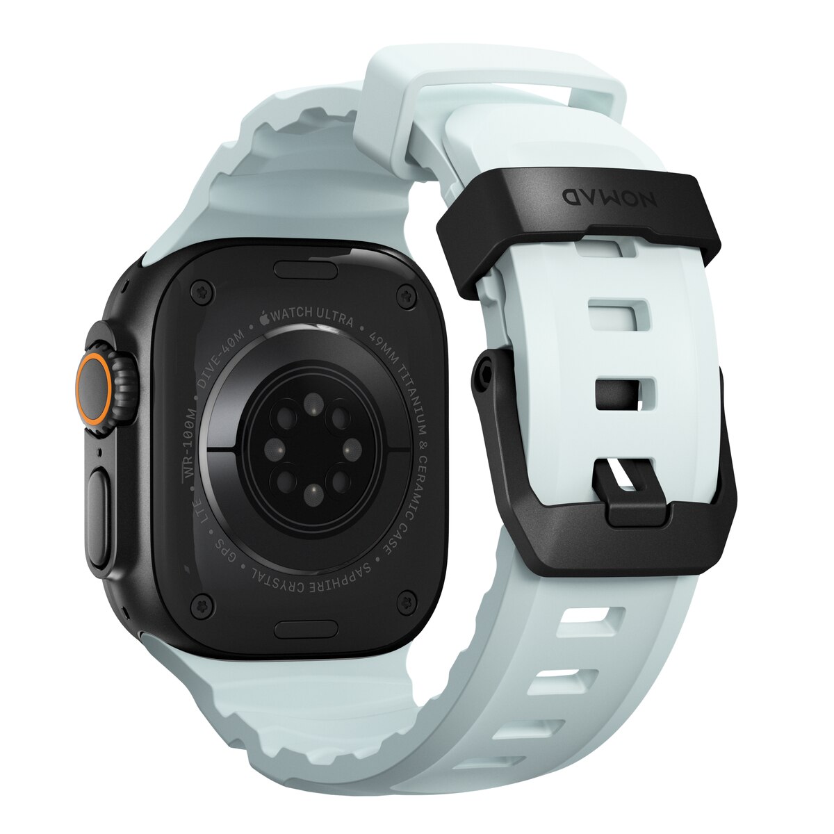 Apple Watch Ultra 49mm 2nd Gen Rocky Point Band Icy Blue Glow (Black Hardware) - Limited edition