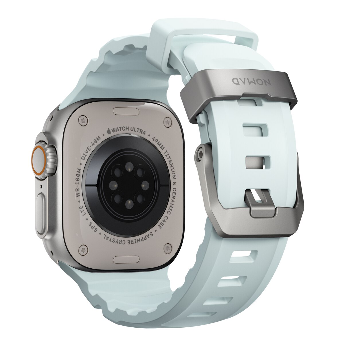 Apple Watch Ultra 49mm 2nd Gen Rocky Point Band Icy Blue Glow (Natural Hardware) - Limited edition