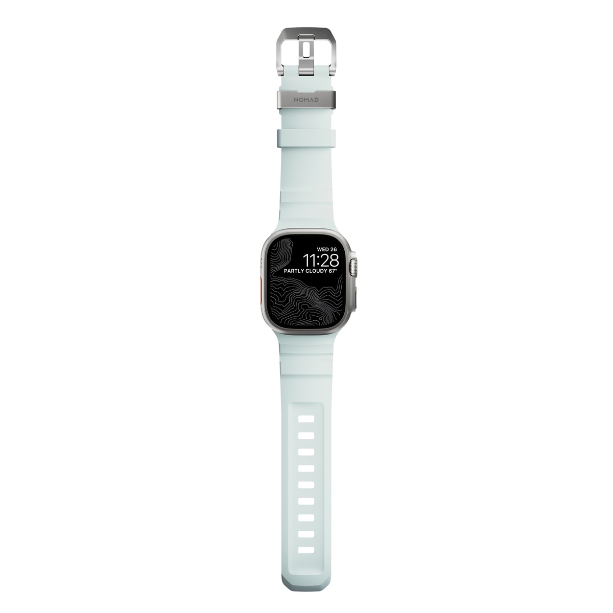 Apple Watch Ultra 49mm 2nd Gen Rocky Point Band Icy Blue Glow (Natural Hardware) - Limited edition