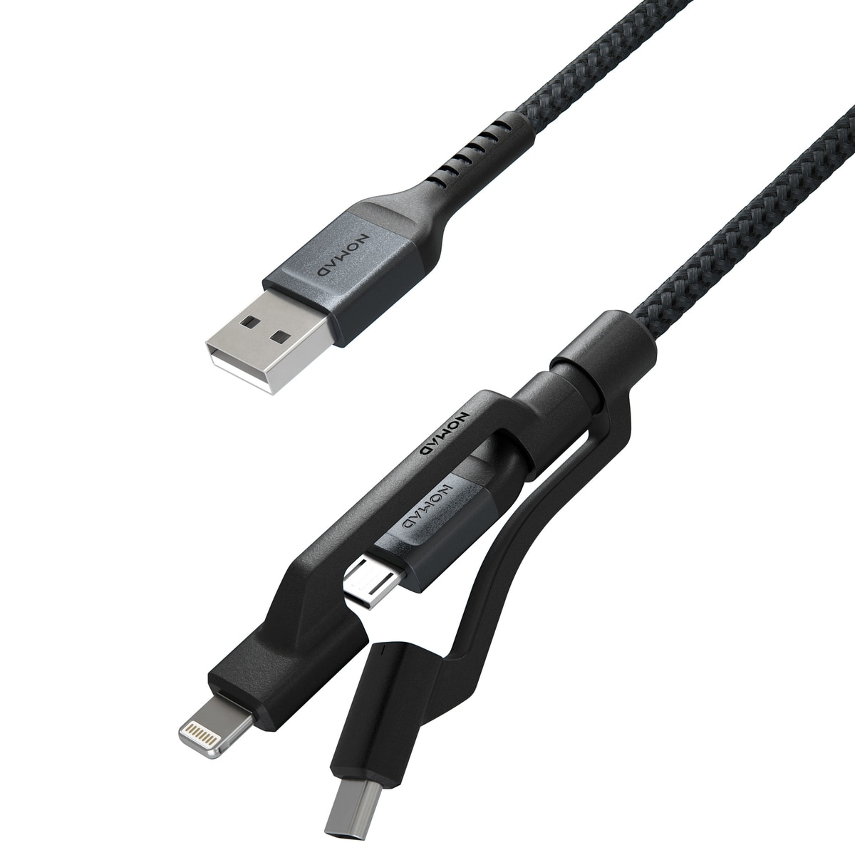 Kevlar Universal Cable USB-A 0.3m Black