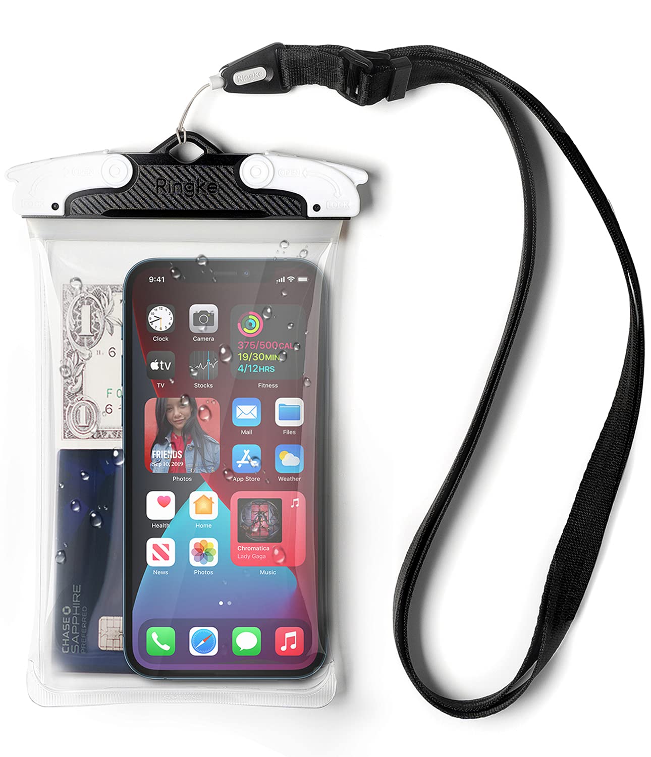 Waterproof Pouch Phone Case Black