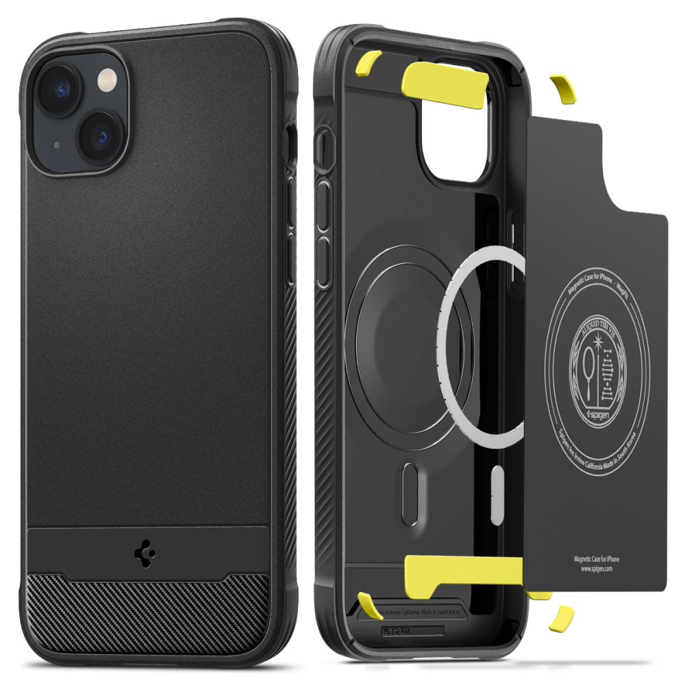 iPhone 14 Case Rugged Armor Mag Black