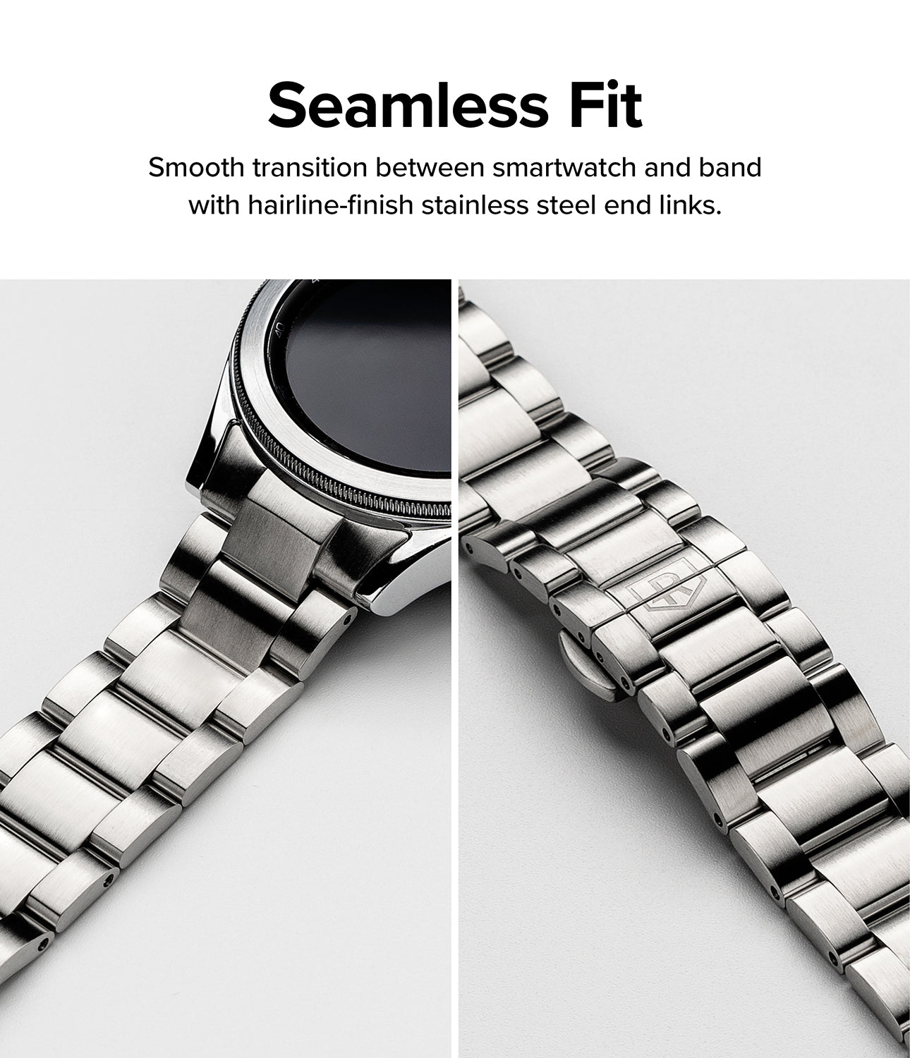 Metal One Armband Samsung Galaxy Watch 4 Classic 46mm/5 Pro 45mm Silver