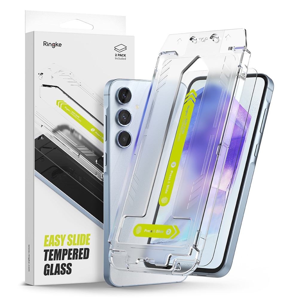 Ringke Easy Slide Glass (2-pack) Samsung Galaxy A55