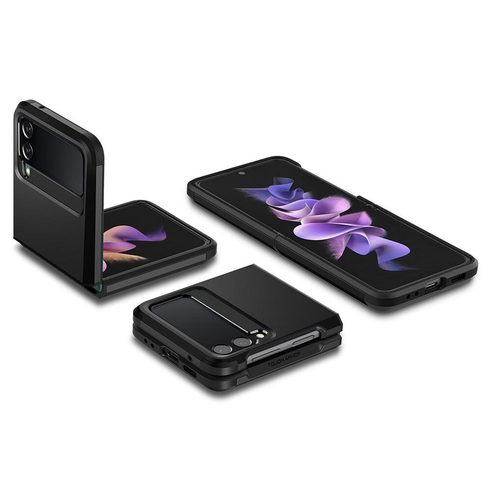 Galaxy Z Flip 3 Case Tough Armor Black