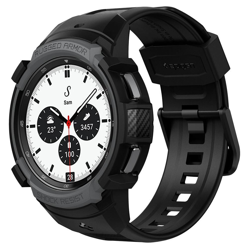 Galaxy Watch 4 Classic 42mm Case Rugged Armor Pro Charcoal Grey