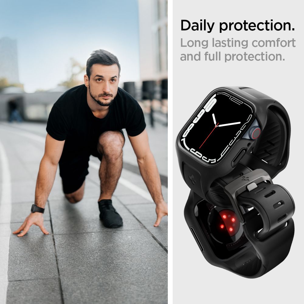 Liquid Air Pro Case Apple Watch 45mm Series 9 Black