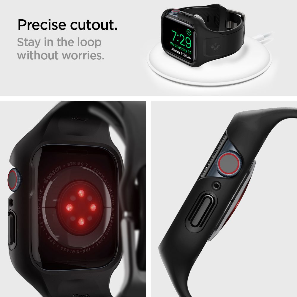 Liquid Air Pro Case Apple Watch 45mm Series 9 Black