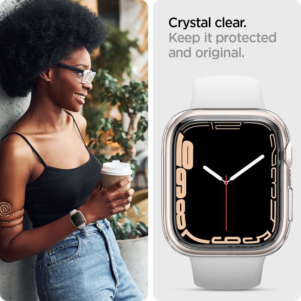 Apple Watch 45mm Series 9 Case Liquid Crystal Clear