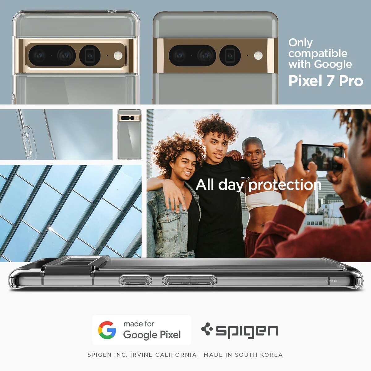 Google Pixel 7 Pro Case Ultra Hybrid Crystal Clear