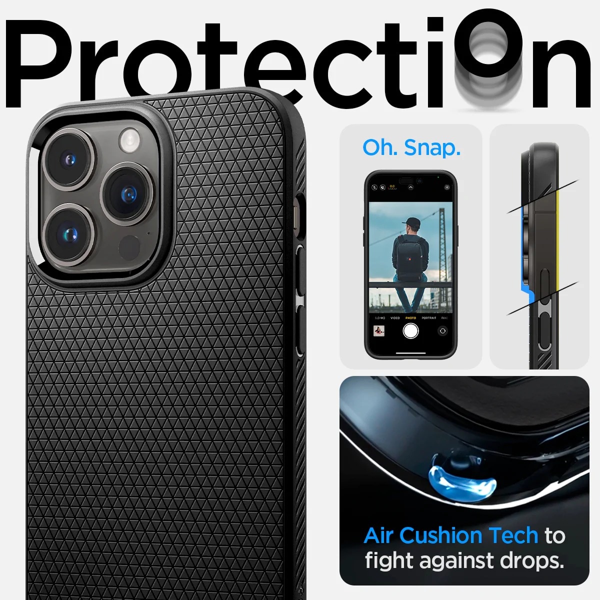 iPhone 14 Pro Max Case Liquid Air Black