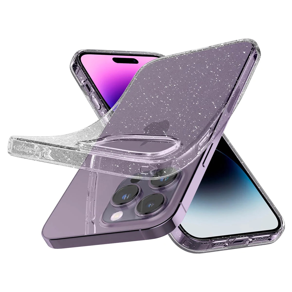 iPhone 14 Pro Case Liquid Crystal Glitter Crystal