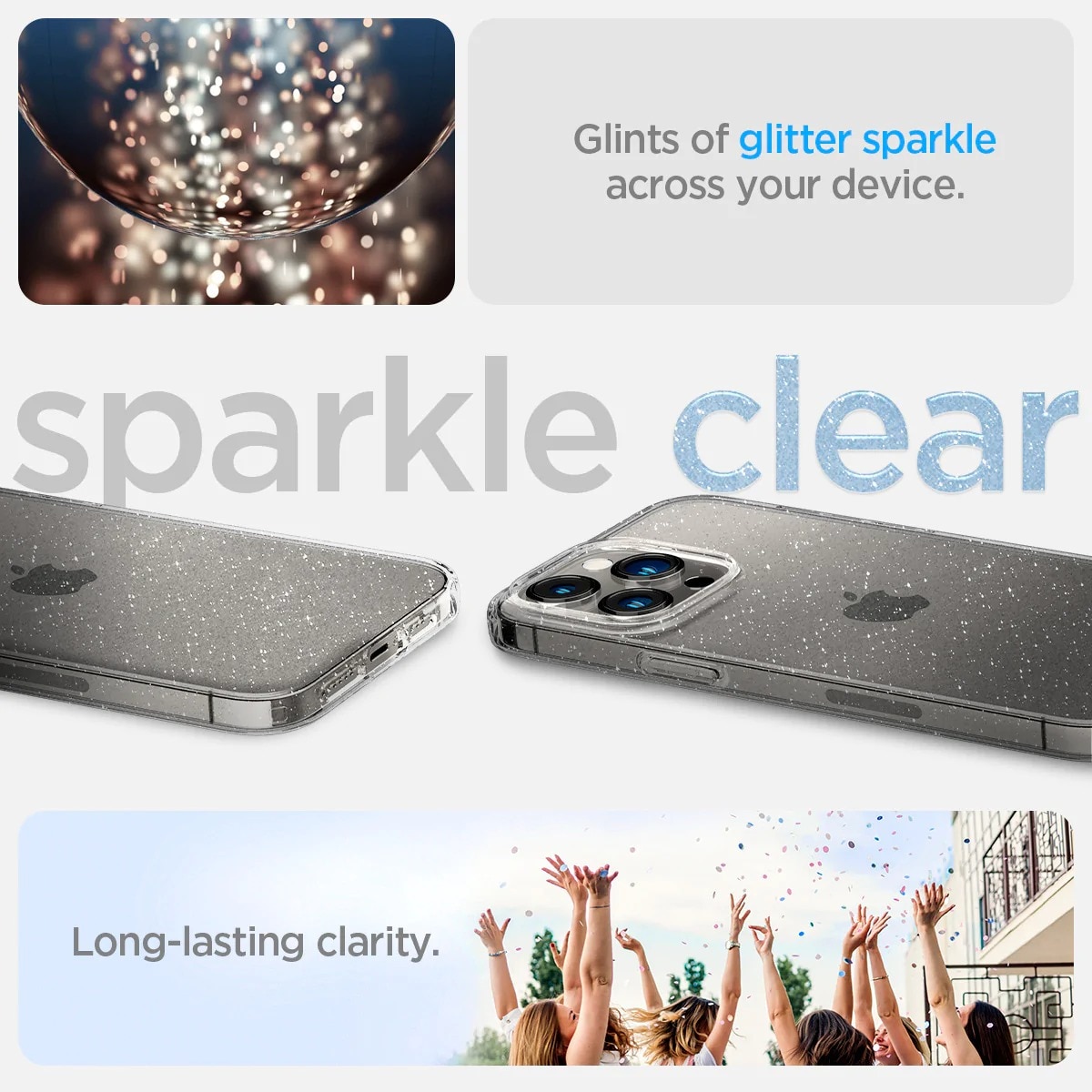 iPhone 14 Pro Case Liquid Crystal Glitter Crystal