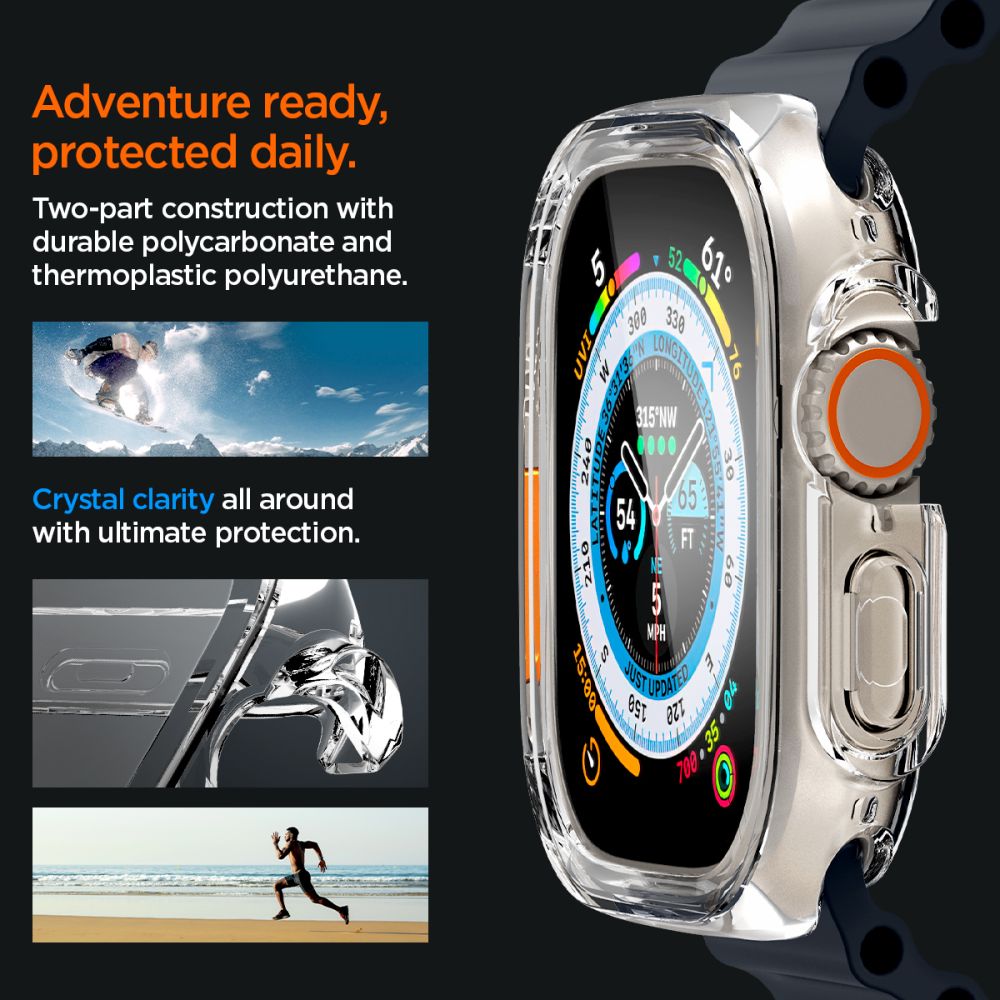 Apple Watch Ultra 2 49mm Case Ultra Hybrid Crystal Clear