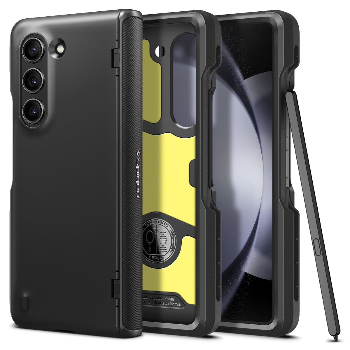 Galaxy Z Fold 5 Slim Armor Pro Pen Case Black