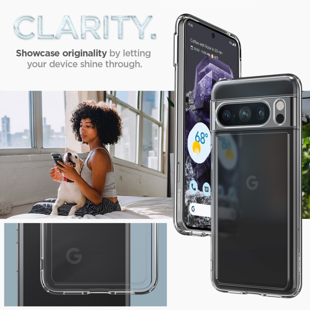 Google Pixel 8 Pro Case Ultra Hybrid Crystal Clear