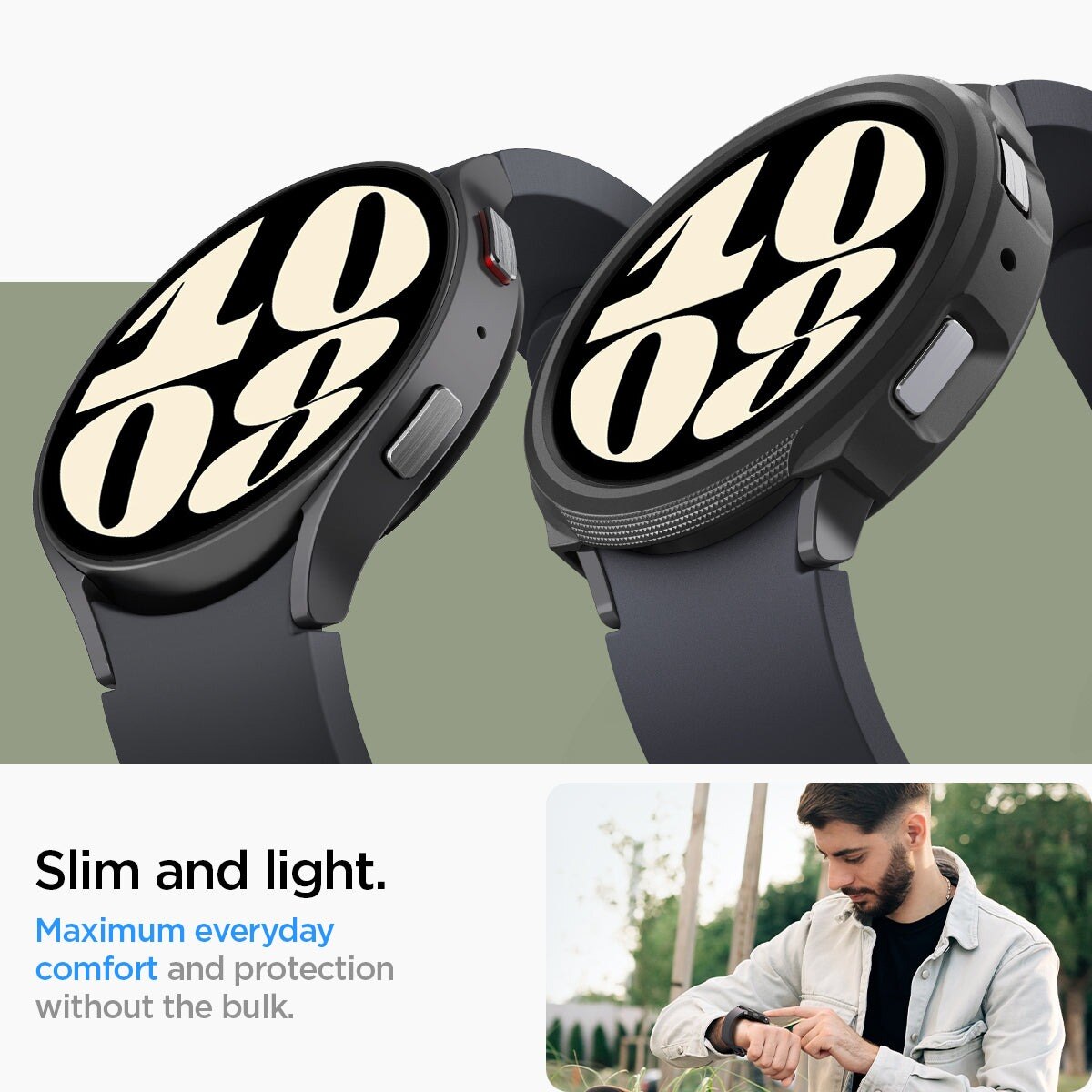 Samsung Galaxy Watch 6 44mm Kuori Liquid Air musta