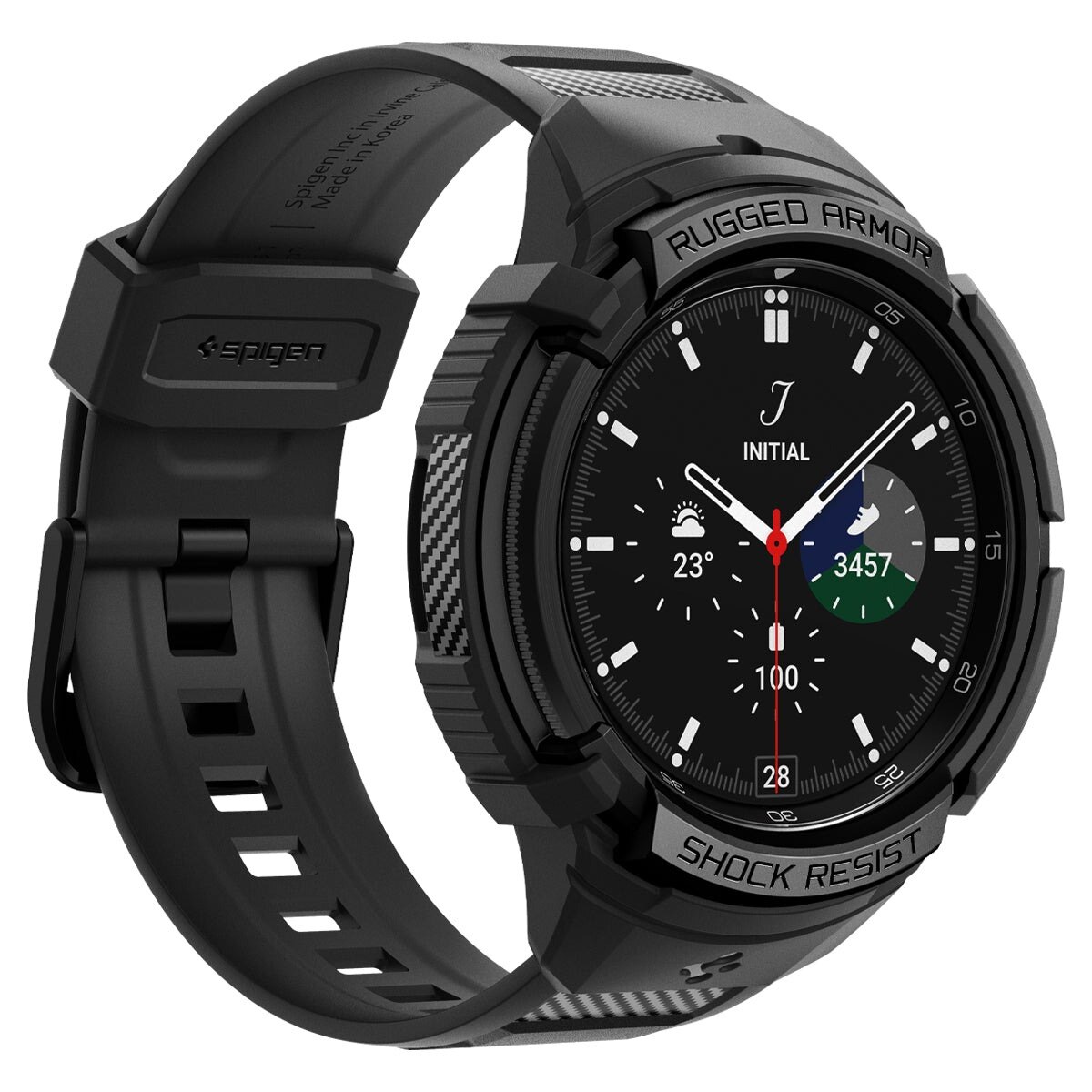 Samsung Galaxy Watch 6 Classic 43mm Case Rugged Armor Pro musta