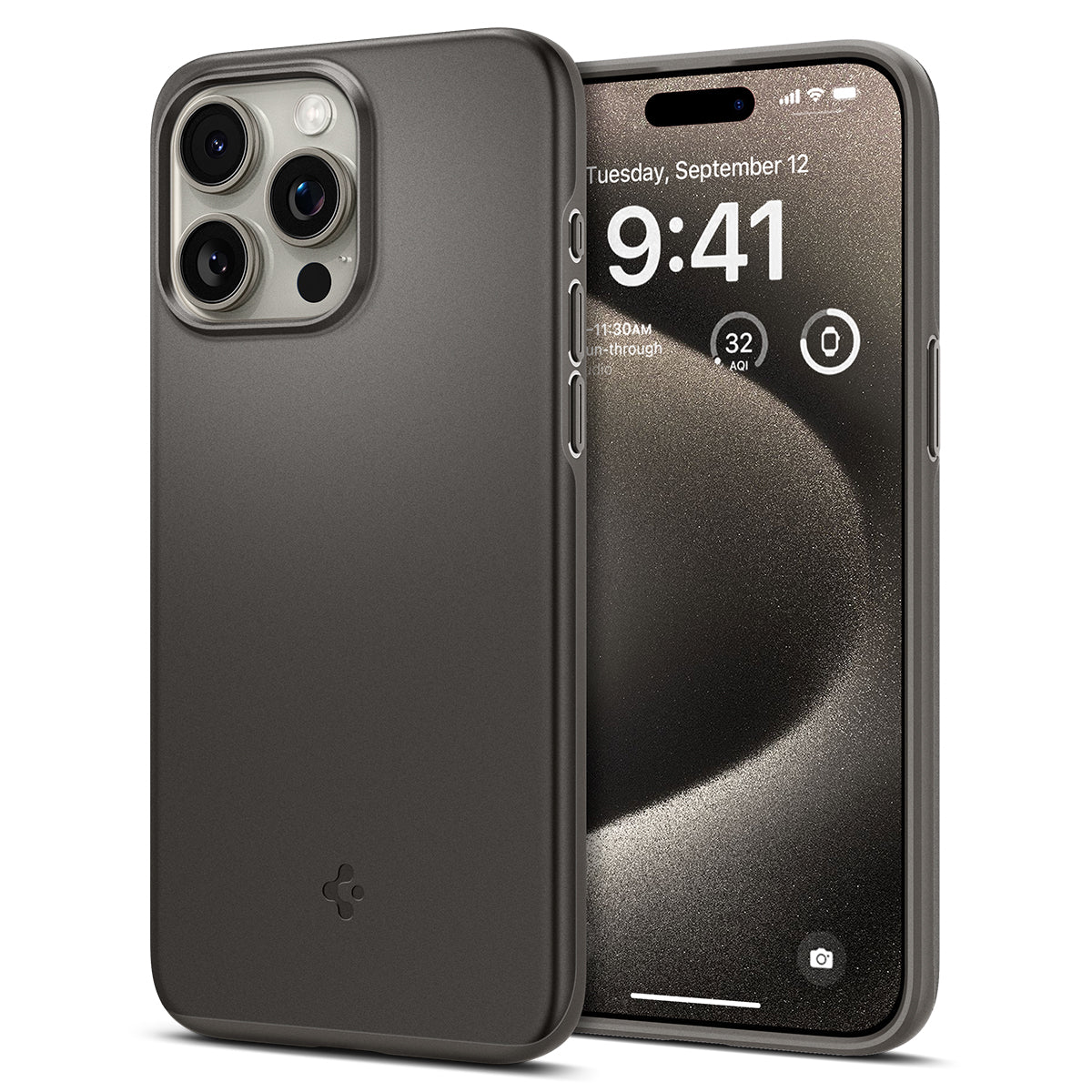 iPhone 15 Pro Max Case Thin Fit Gunmetal