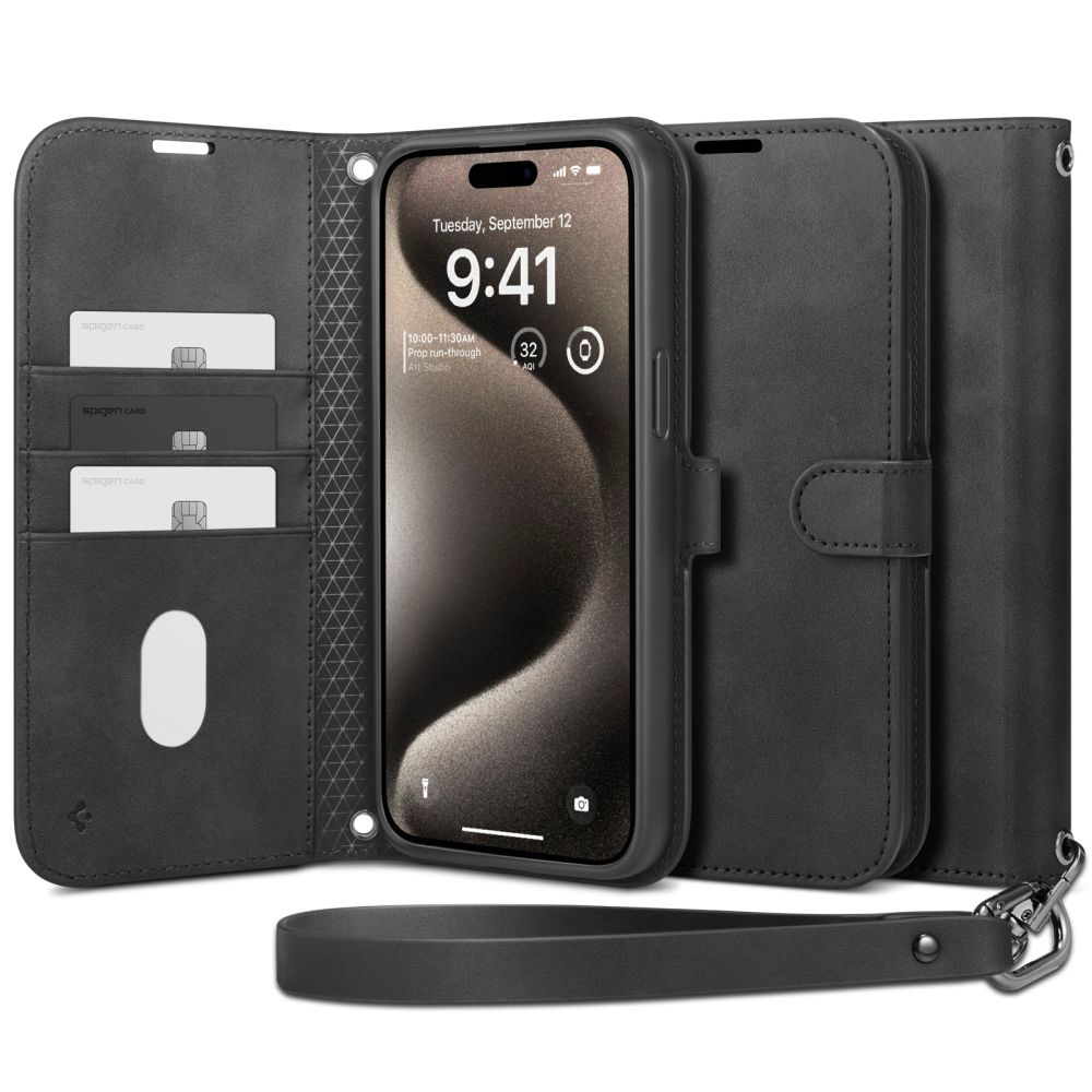 iPhone 15 Pro Max Kotelo Wallet S Pro Black