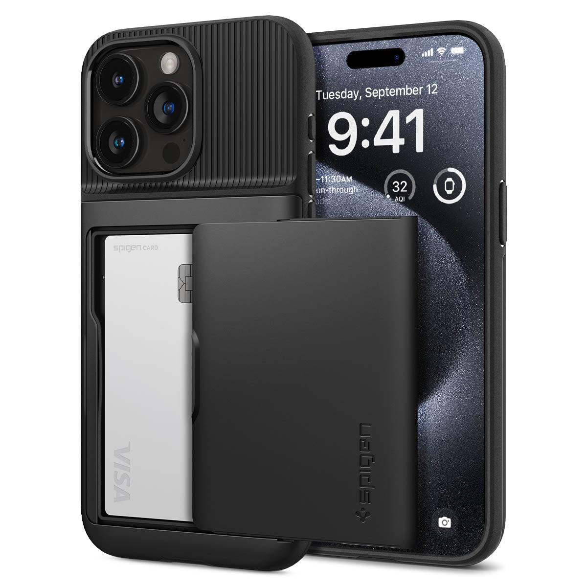 iPhone 15 Pro Case Slim Armor CS Black