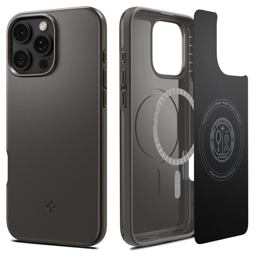 iPhone 16 Pro Case Thin Fit MagSafe Gunmetal