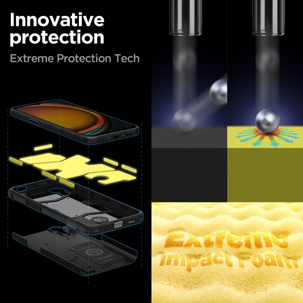 Samsung Galaxy Xcover 7 Pro Case Tough Armor Black
