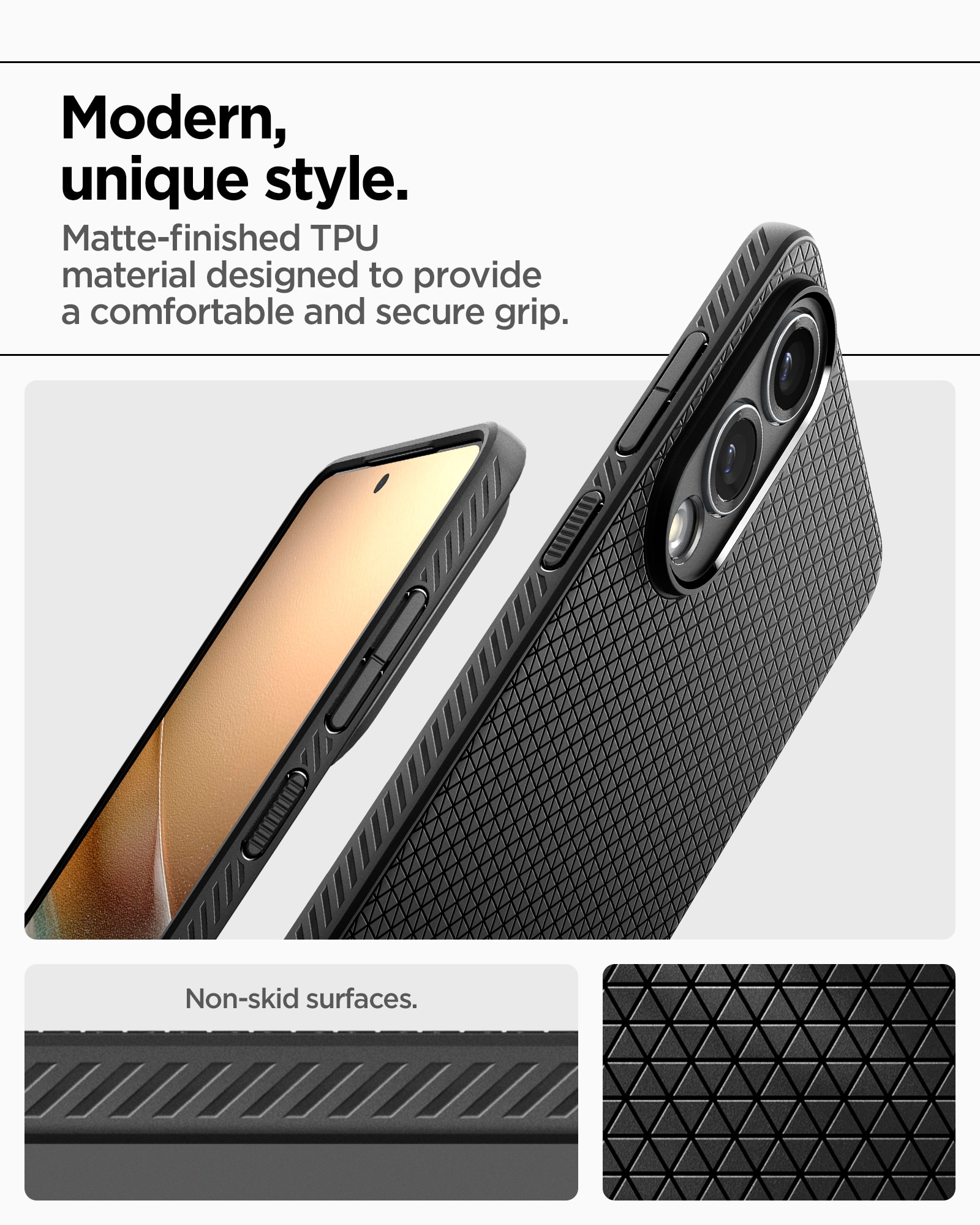 Samsung Galaxy S25 Edge Case Liquid Air Matte Black