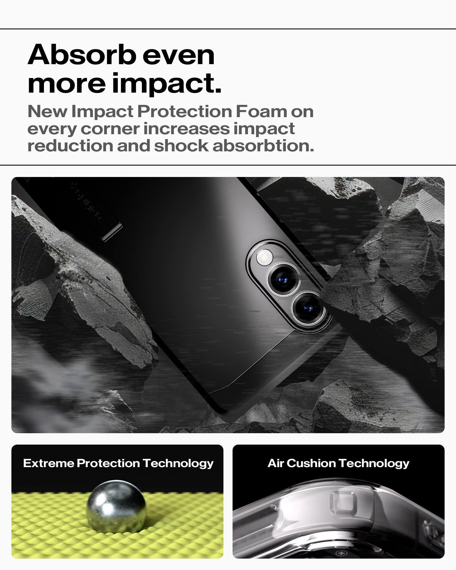 Samsung Galaxy S25 Edge Case Tough Armor MagSafe Black