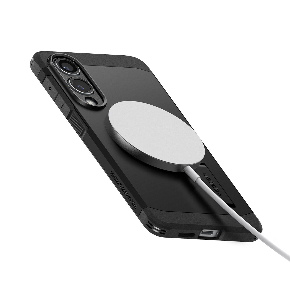 Samsung Galaxy S25 Edge Case Tough Armor MagSafe Black