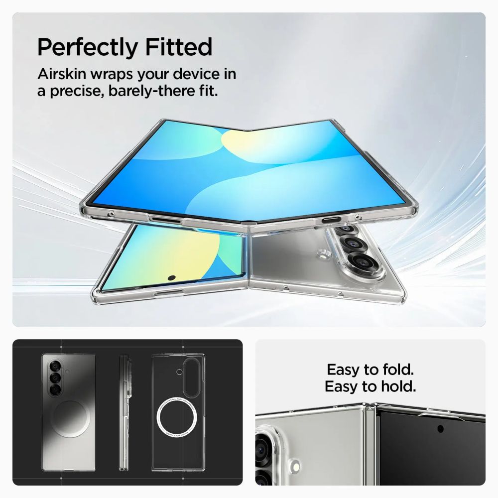 Samsung Galaxy Z Fold 7 Kuori AirSkin MagSafe Clear White