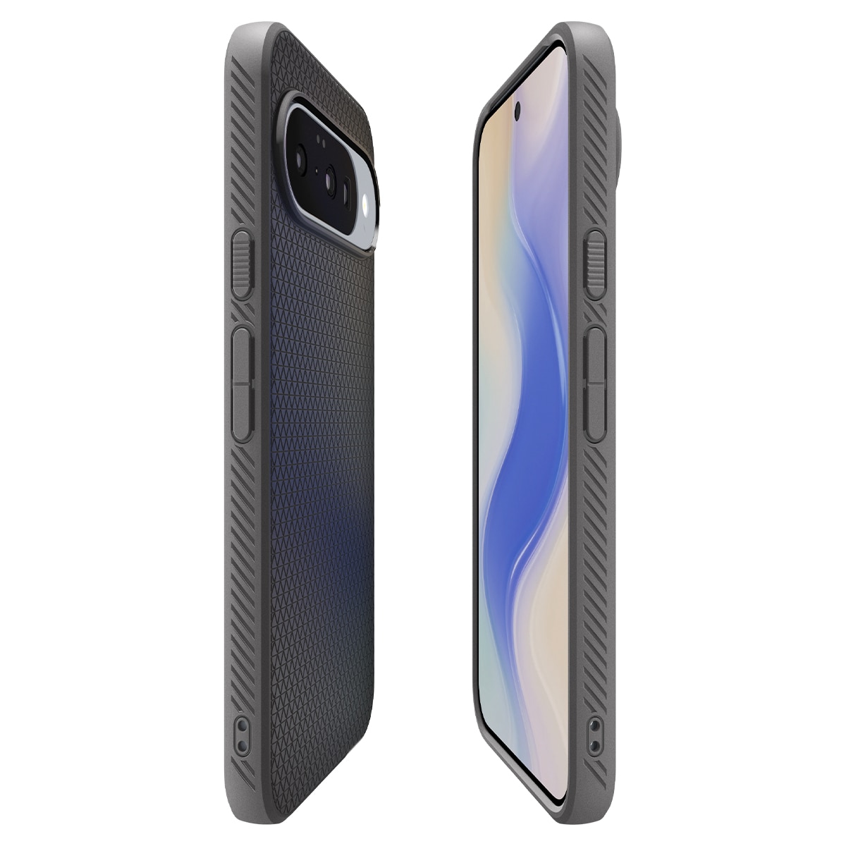 Google Pixel 10 Pro Case Liquid Air MagSafe Marble Gray