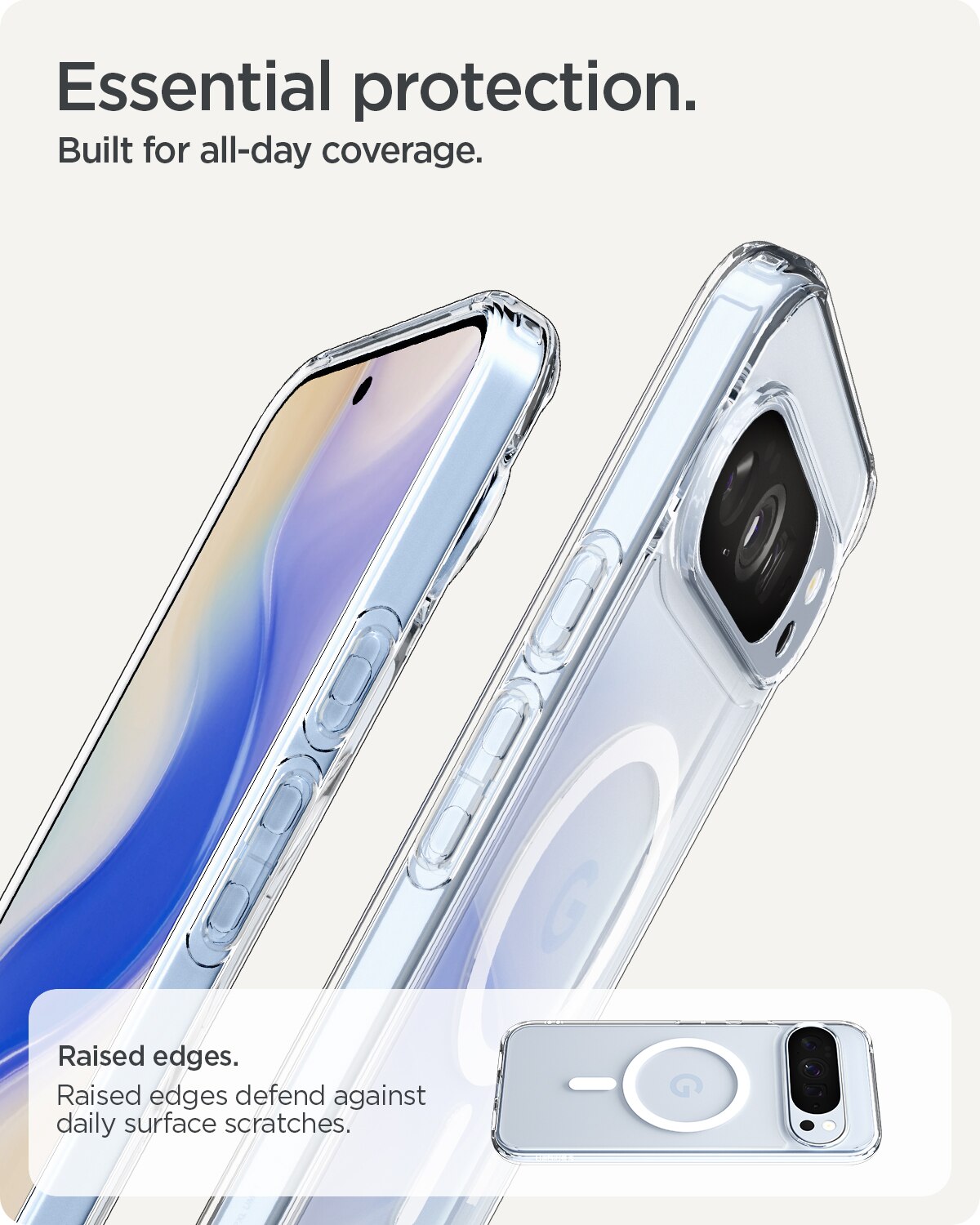 Case Ultra Hybrid MagSafe Google Pixel 10 Pro XL Clear White