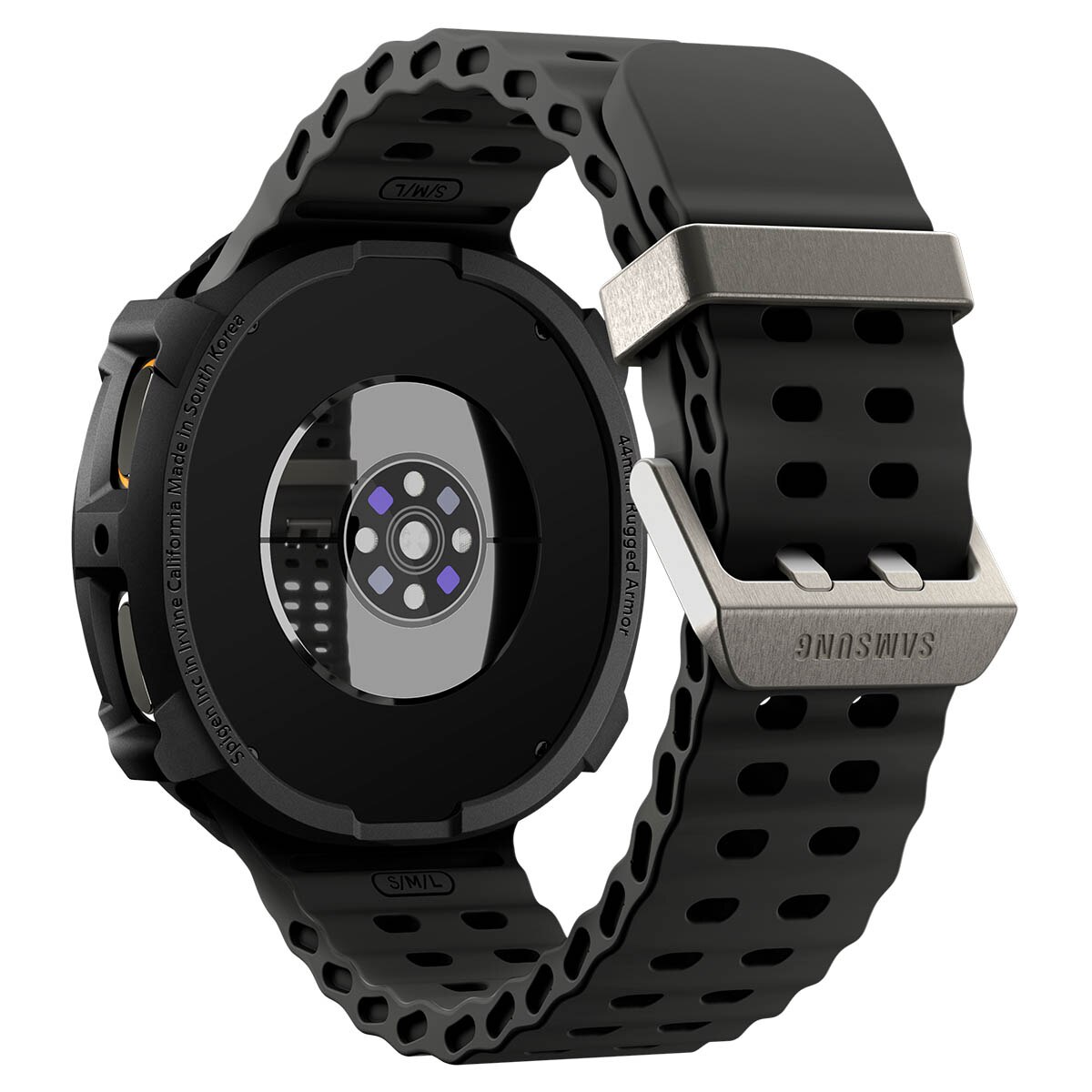 Samsung Galaxy Watch 8 44mm Case Rugged Armor Black