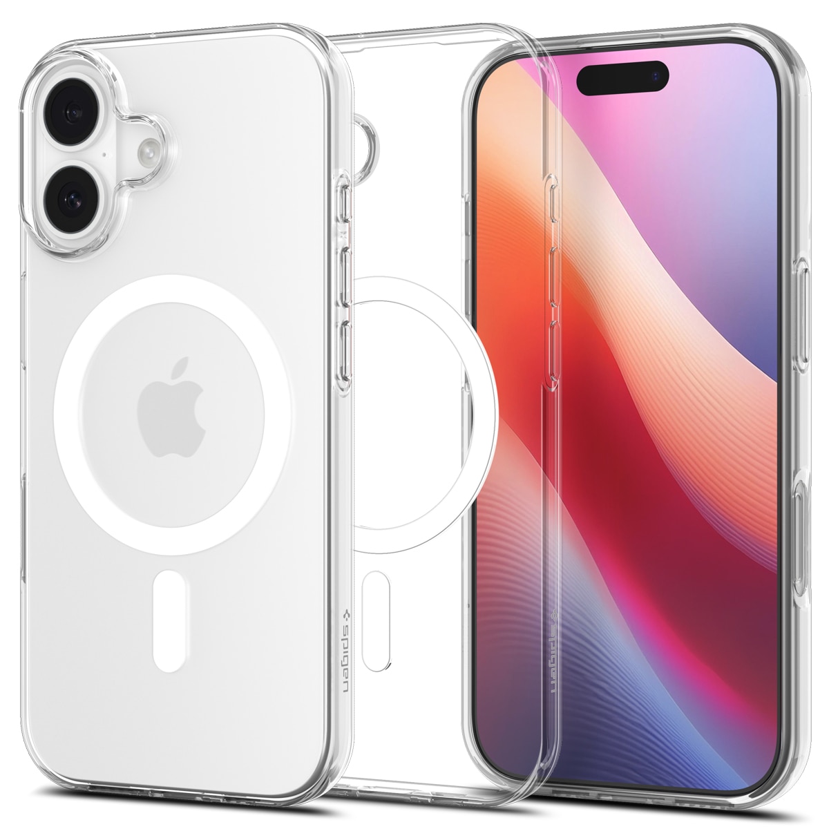 iPhone 17 Case Liquid Crystal MagSafe Clear White