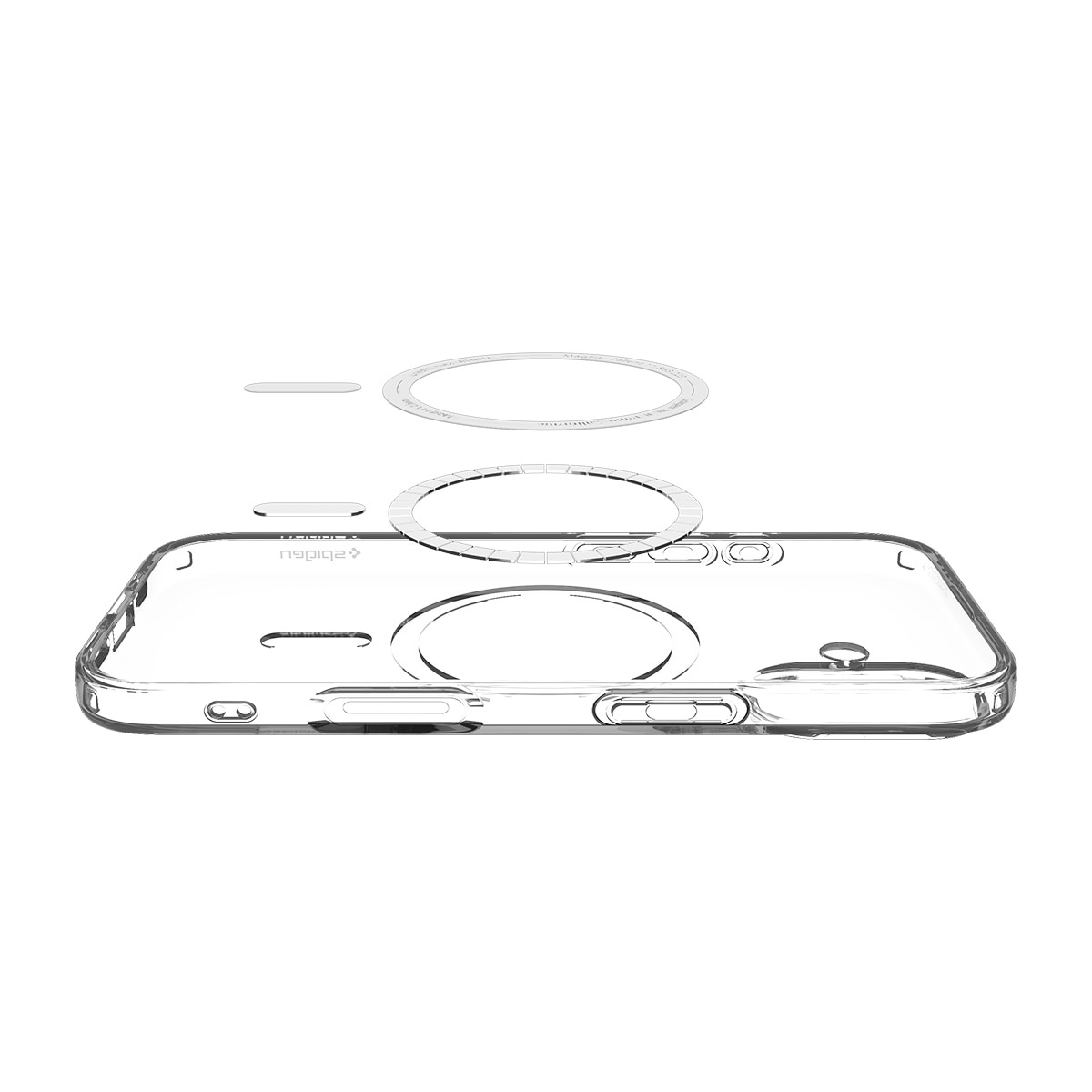 iPhone 17 Case Liquid Crystal MagSafe Clear White