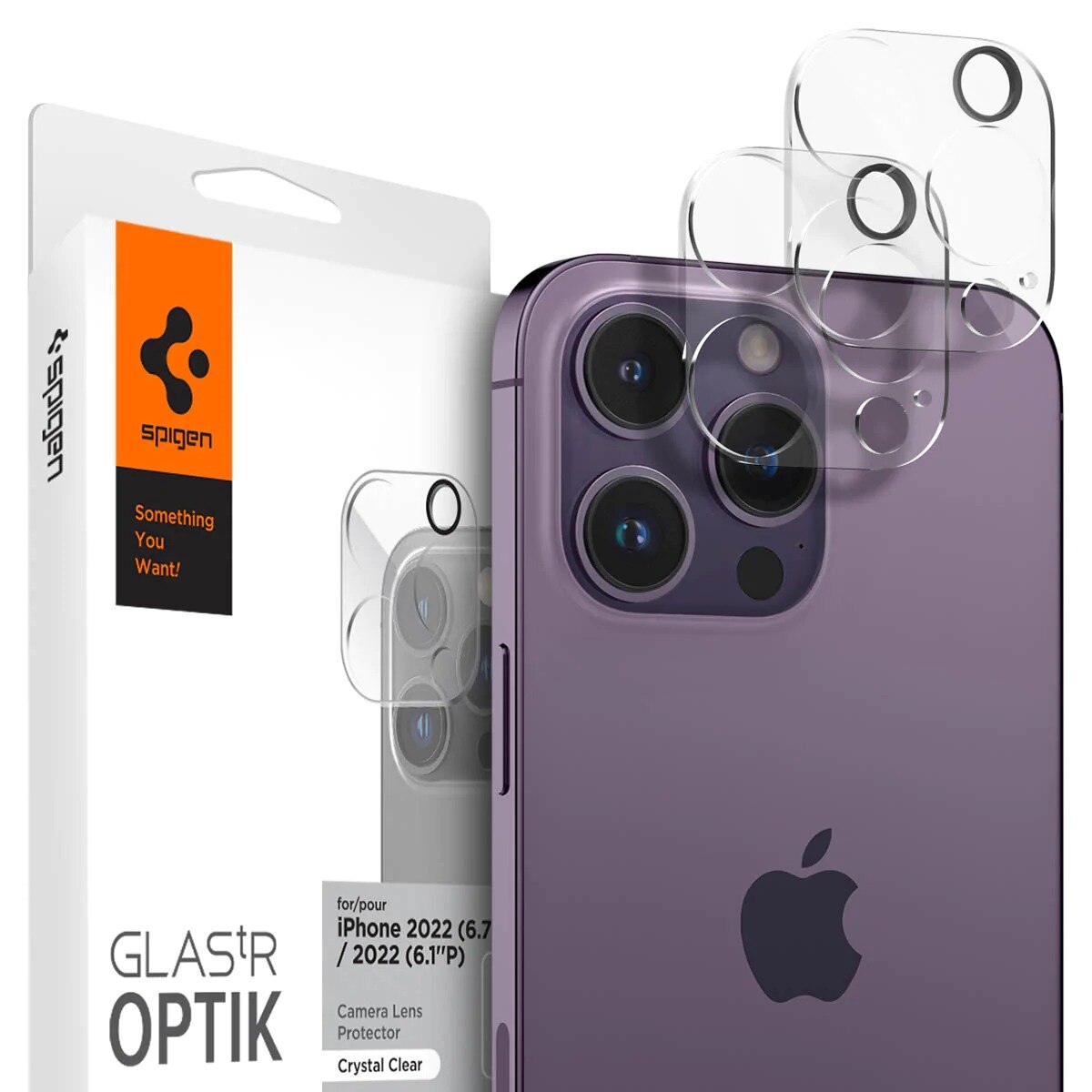 iPhone 14 Pro Max Optik Lens Protector Crystal Clear (2-pack)