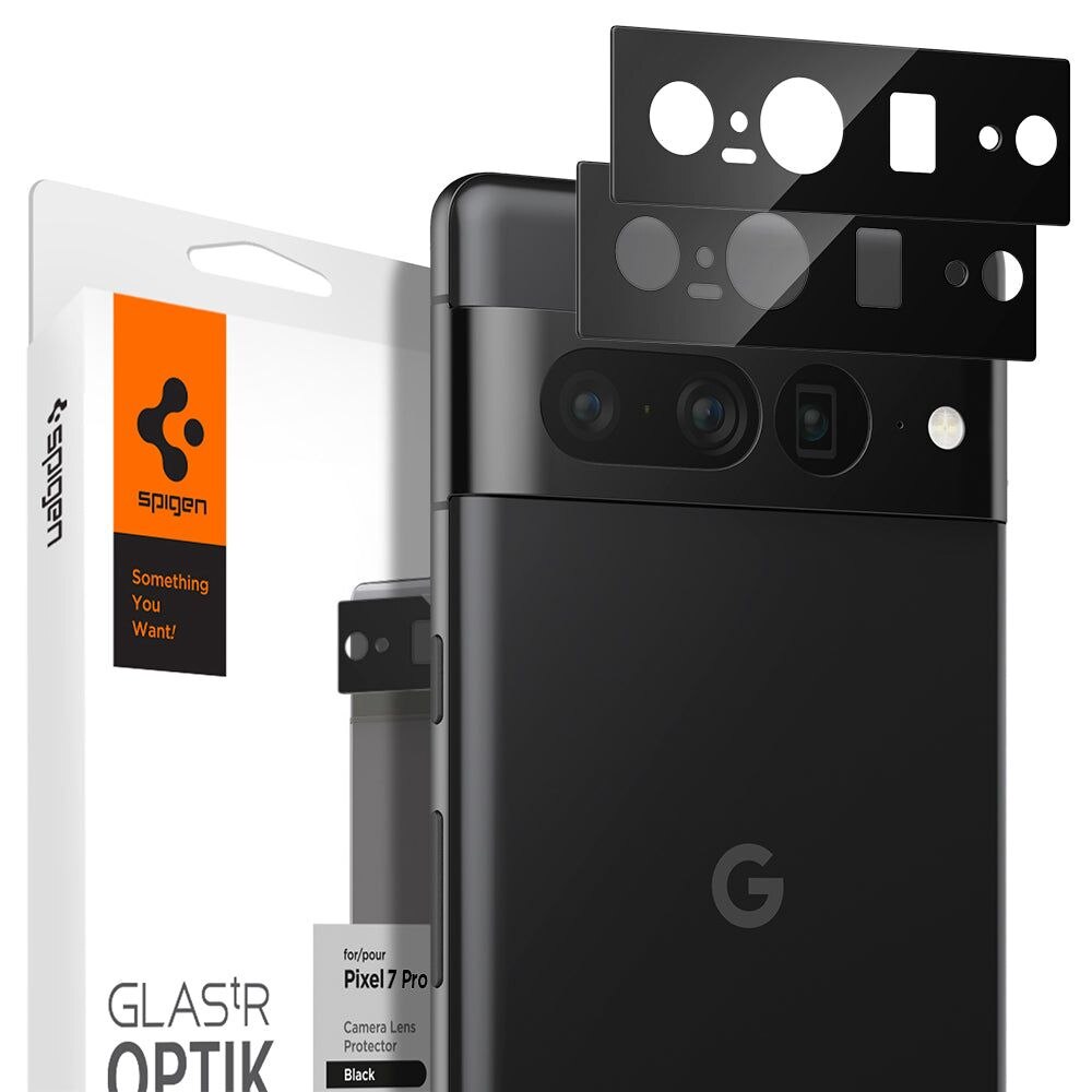 Google Pixel 7 Pro Optik Lens Protector Black (2-pack)