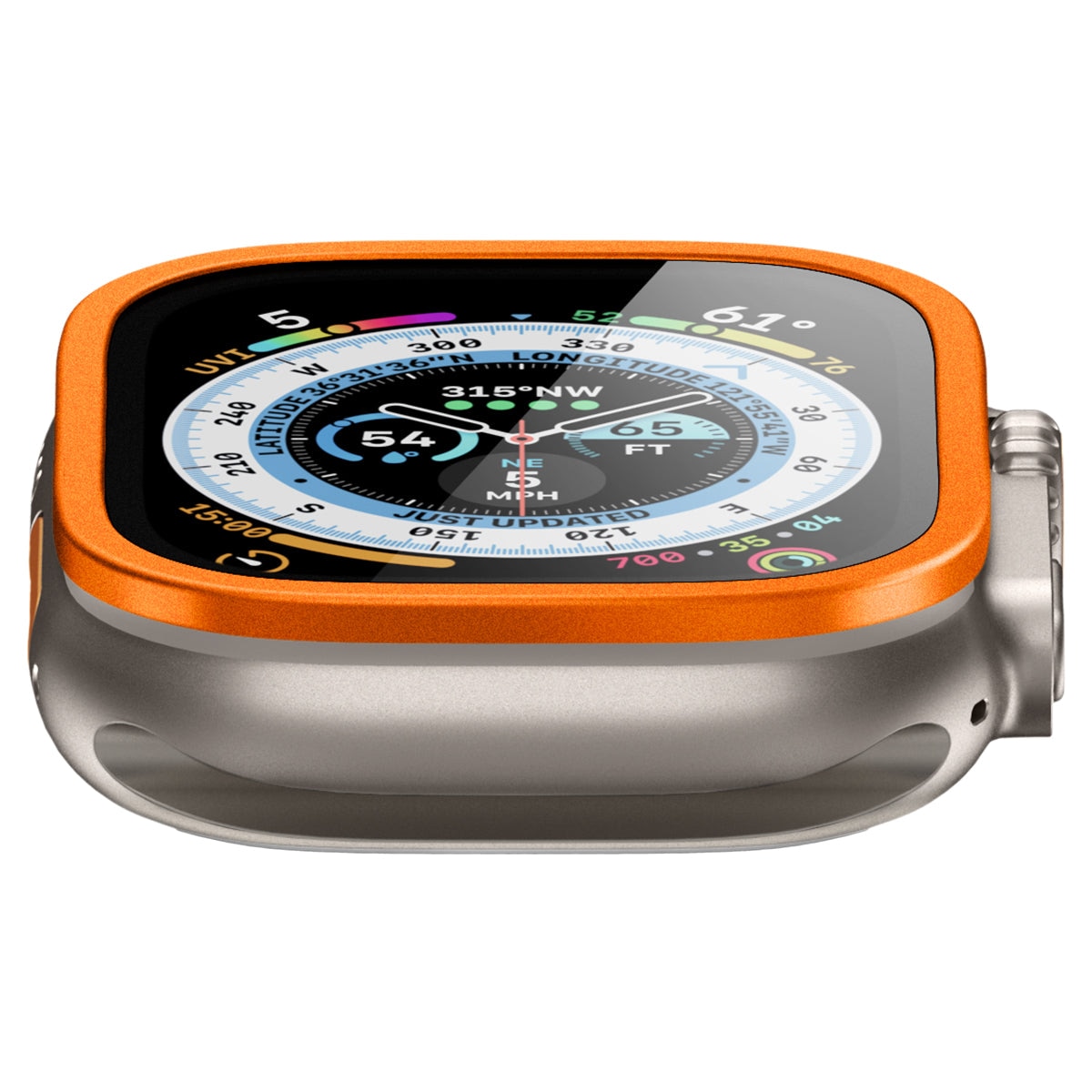 Apple Watch Ultra 49mm Screen Protector Glas.tR Slim Pro oranssi