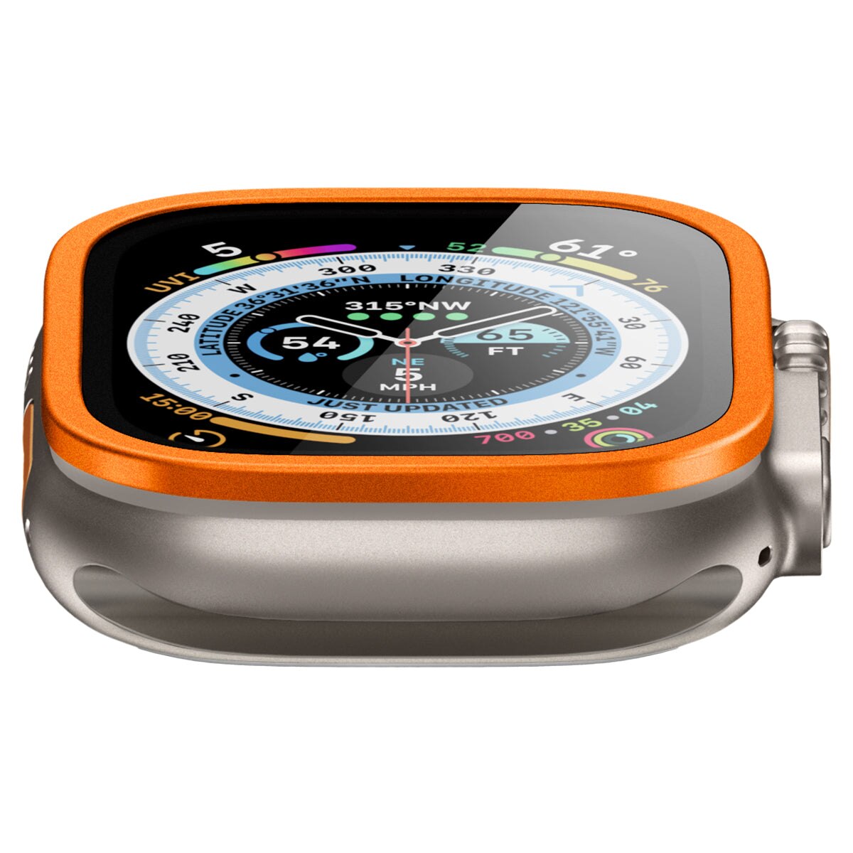 Apple Watch Ultra 2 49mm Screen Protector Glas.tR Slim Pro oranssi