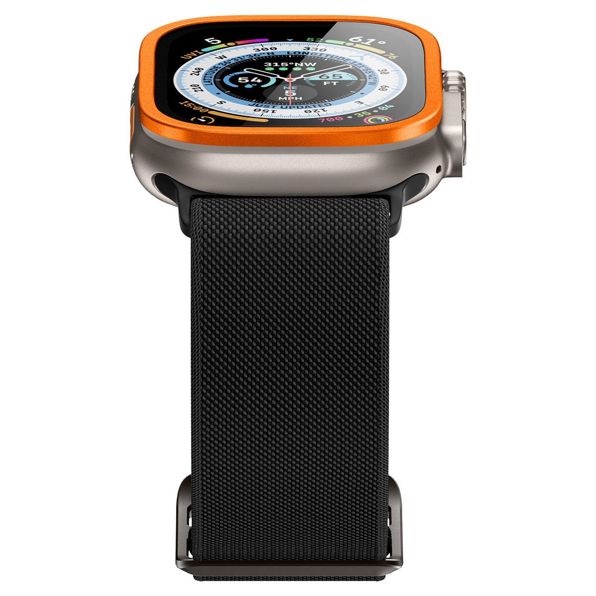 Apple Watch Ultra 2 49mm Screen Protector Glas.tR Slim Pro oranssi